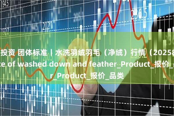 爱配投资 团体标准丨水洗羽绒羽毛（净绒）行情（2025812）Price of washed down and feather_Product_报价_品类